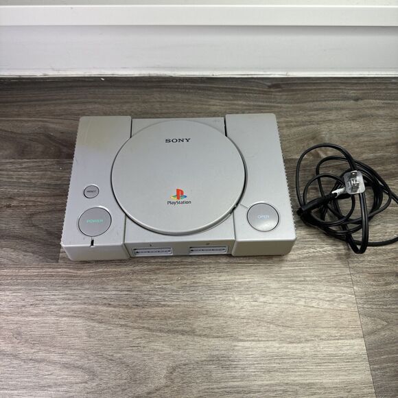 Vintage Sony PlayStation 1 Console Gray w/ Power Cord, Only FOR PARTS SCPH-7501 - Picture 1 of 8
